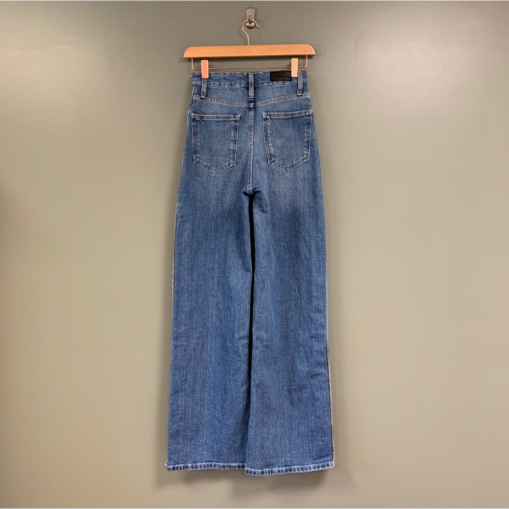 NWT Social Tourist Highest Rise Side Snap Extreme Baggy Jeans Medium Wash Denim - Picture 8 of 16